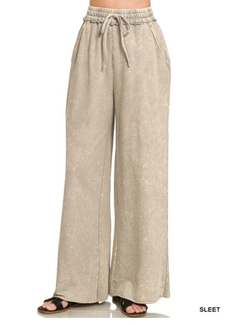 366 Small - 3X ❤️Zenana sleet PLUS WASHED FRENCH
TERRY SWEATPANTS